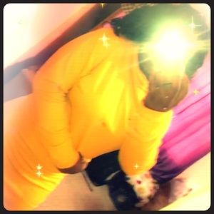 Long sleeve yellow dress